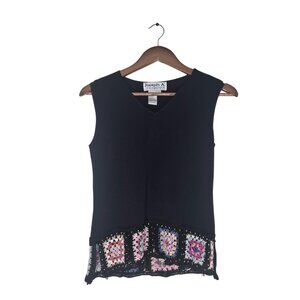 Joseph A Vintage Crochet Tank Top